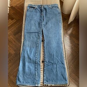 Vintage Fendi Flare Blue Denim Jeans